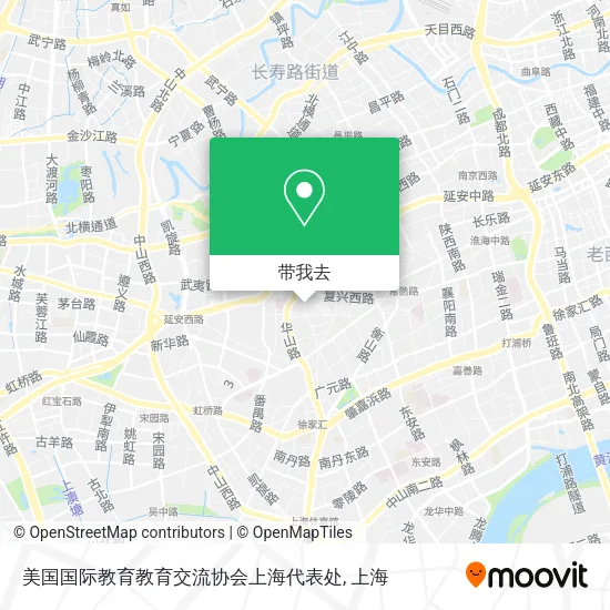 美国国际教育教育交流协会上海代表处地图