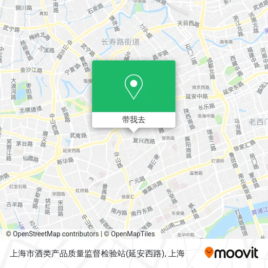 上海市酒类产品质量监督检验站(延安西路)地图