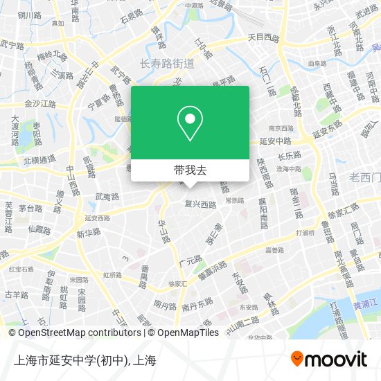 上海市延安中学(初中)地图
