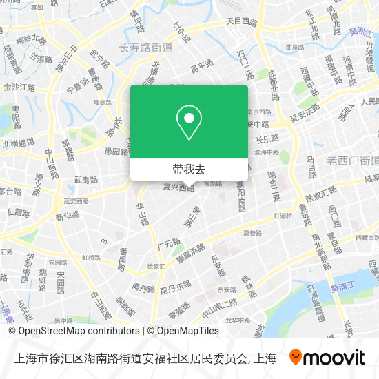 上海市徐汇区湖南路街道安福社区居民委员会地图
