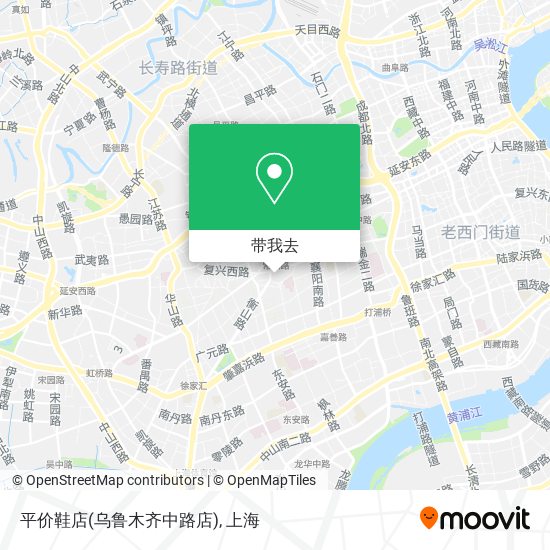平价鞋店(乌鲁木齐中路店)地图