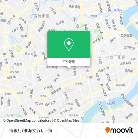 上海银行(淮海支行)地图