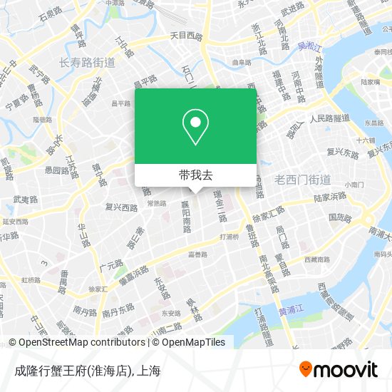 成隆行蟹王府(淮海店)地图
