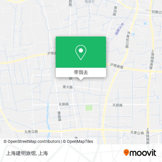 上海建明旅馆地图