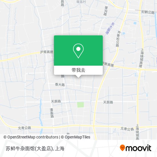 苏鲜牛杂面馆(大盈店)地图