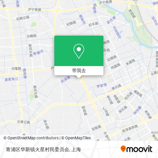 青浦区华新镇火星村民委员会地图