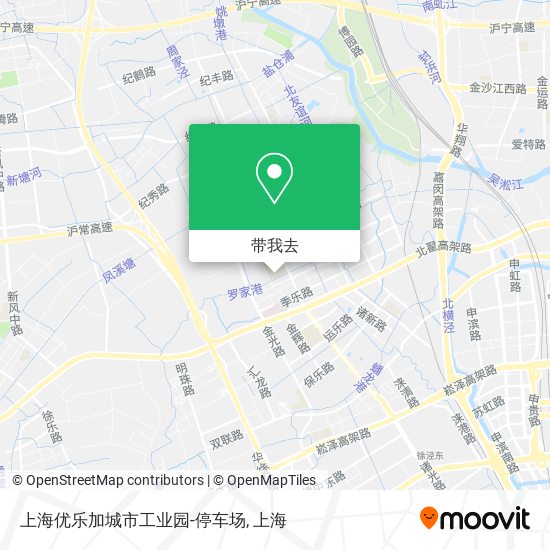 上海优乐加城市工业园-停车场地图
