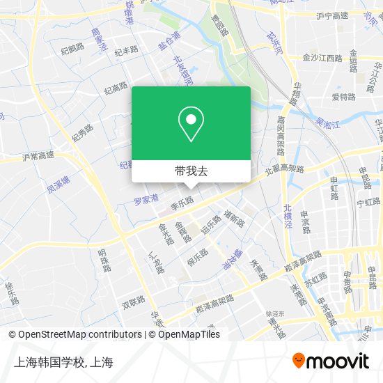 上海韩国学校地图