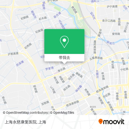 上海永慈康复医院地图