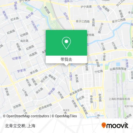 北青立交桥地图