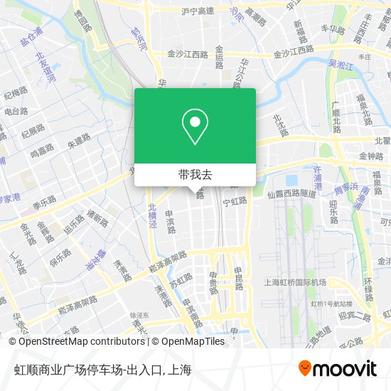 虹顺商业广场停车场-出入口地图