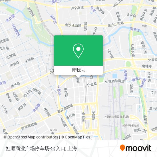 虹顺商业广场停车场-出入口地图