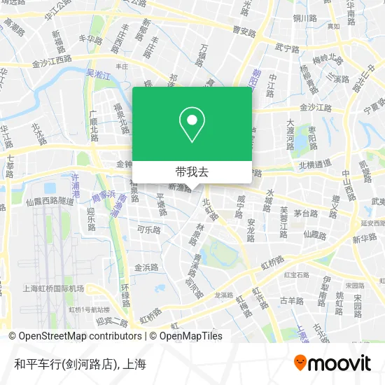和平车行(剑河路店)地图