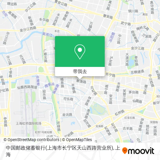 中国邮政储蓄银行(上海市长宁区天山西路营业所)地图