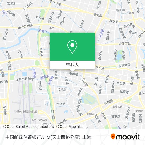 中国邮政储蓄银行ATM(天山西路分店)地图