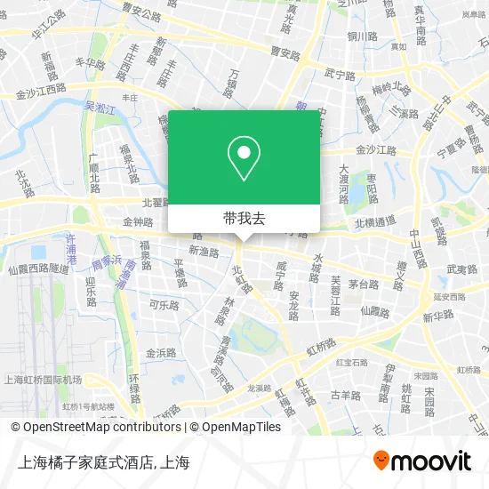 上海橘子家庭式酒店地图