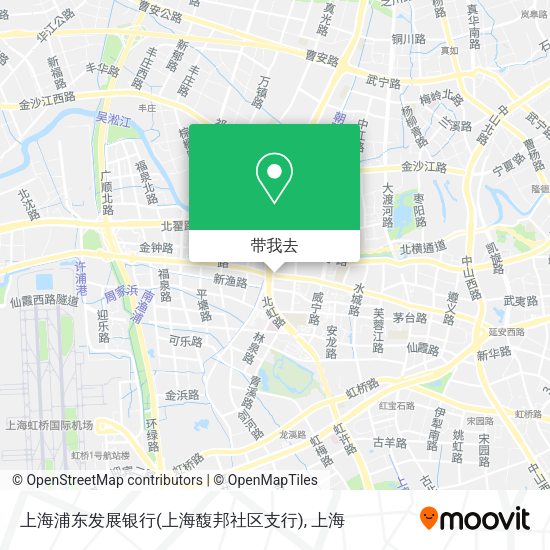 上海浦东发展银行(上海馥邦社区支行)地图