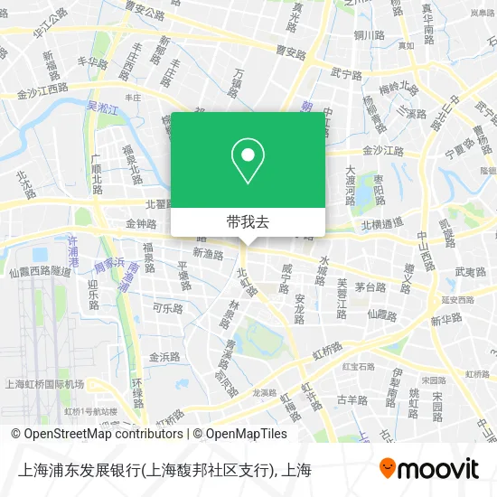上海浦东发展银行(上海馥邦社区支行)地图