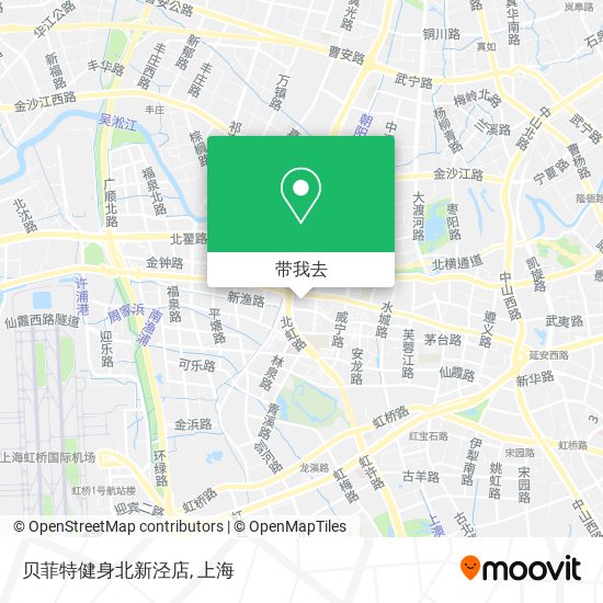 贝菲特健身北新泾店地图