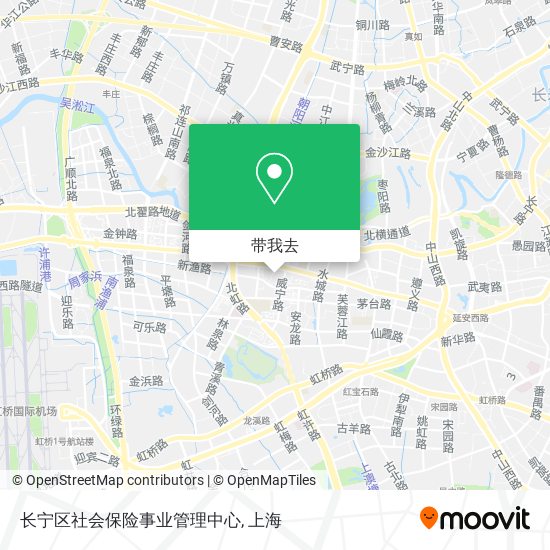 长宁区社会保险事业管理中心地图