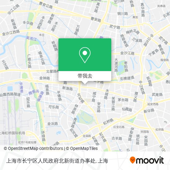 上海市长宁区人民政府北新街道办事处地图
