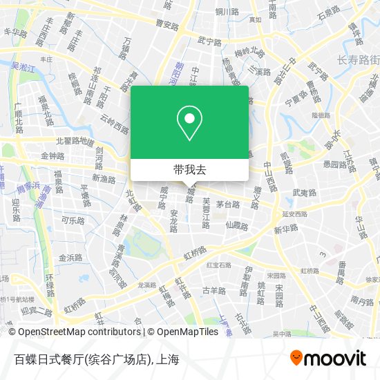 百蝶日式餐厅(缤谷广场店)地图