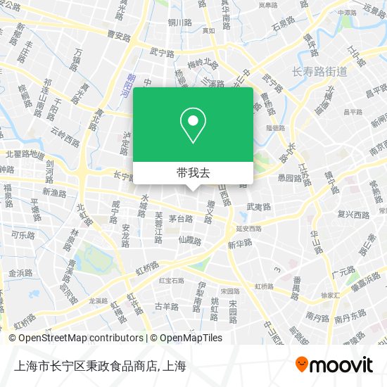 上海市长宁区秉政食品商店地图