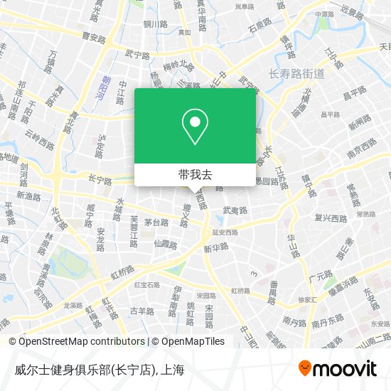 威尔士健身俱乐部(长宁店)地图