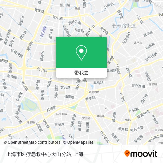 上海市医疗急救中心天山分站地图
