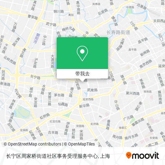 长宁区周家桥街道社区事务受理服务中心地图