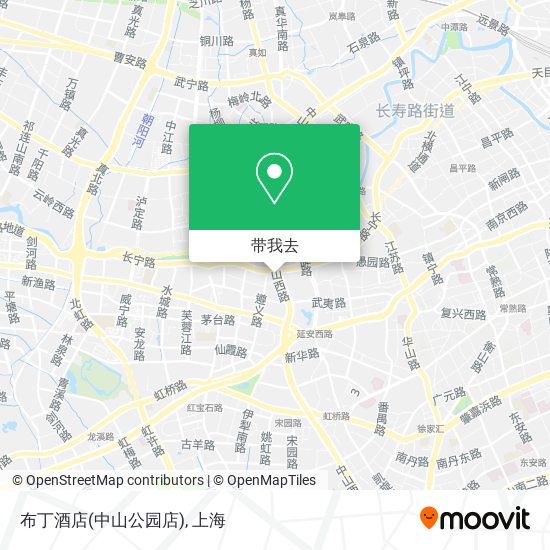 布丁酒店(中山公园店)地图