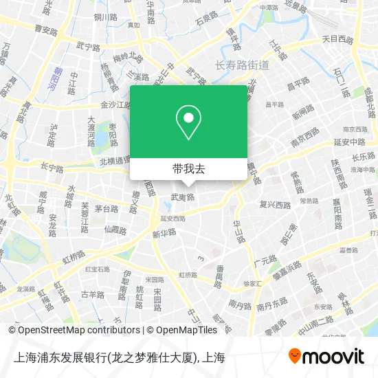 上海浦东发展银行(龙之梦雅仕大厦)地图