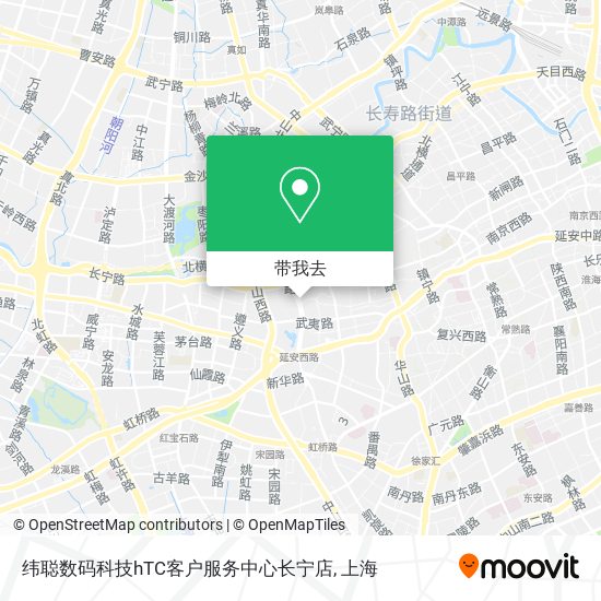 纬聪数码科技hTC客户服务中心长宁店地图