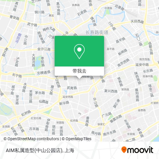 AIM私属造型(中山公园店)地图