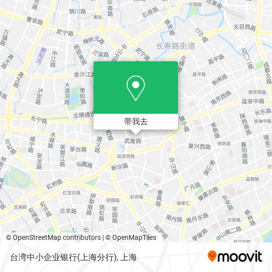 台湾中小企业银行(上海分行)地图