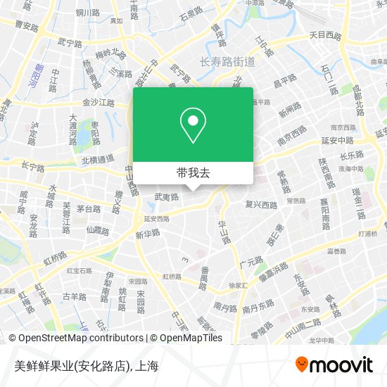 美鲜鲜果业(安化路店)地图