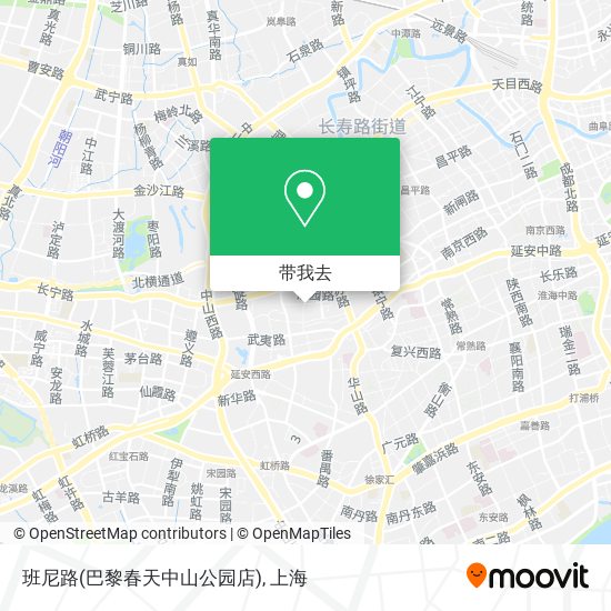 班尼路(巴黎春天中山公园店)地图
