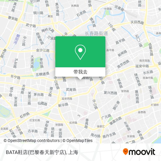 BATA鞋店(巴黎春天新宁店)地图