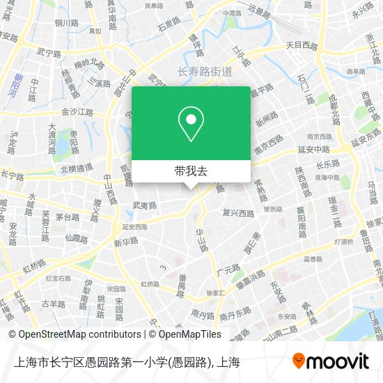 上海市长宁区愚园路第一小学地图
