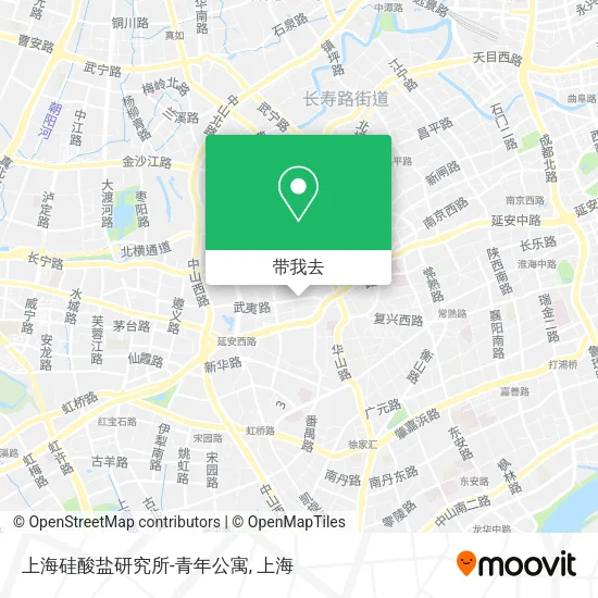 上海硅酸盐研究所-青年公寓地图