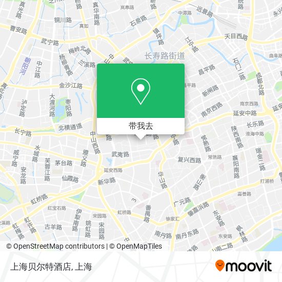 上海贝尔特酒店地图