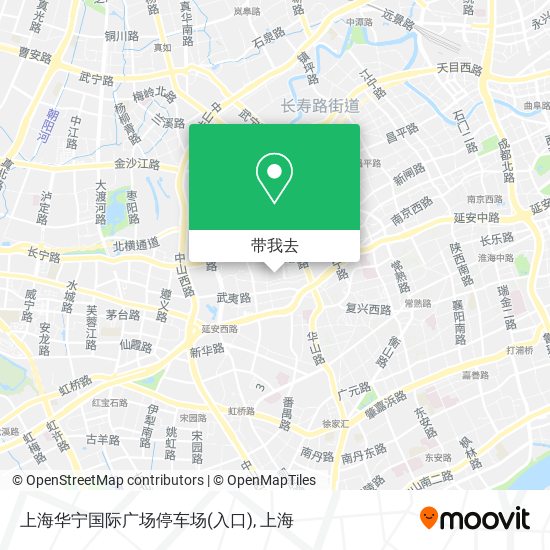 上海华宁国际广场停车场(入口)地图