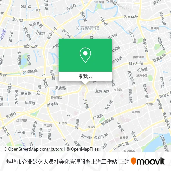 蚌埠市企业退休人员社会化管理服务上海工作站地图