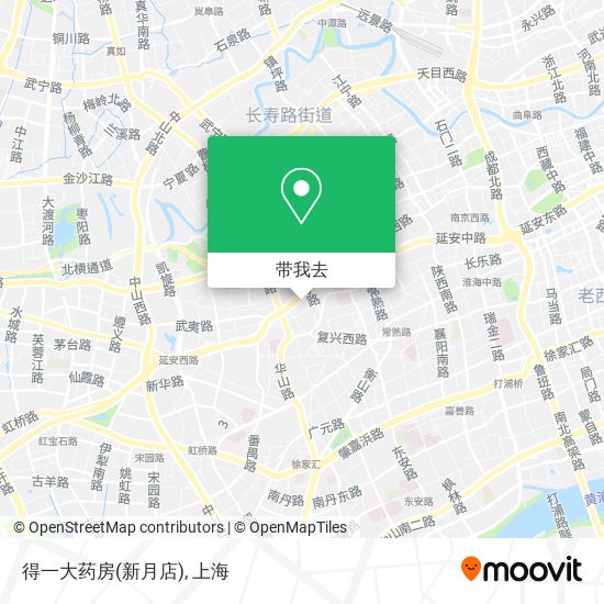 得一大药房(新月店)地图