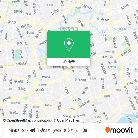上海银行24小时自助银行(愚园路支行)地图
