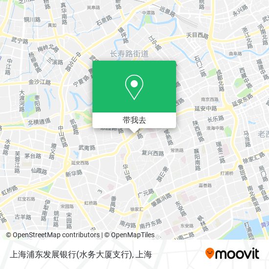 上海浦东发展银行(水务大厦支行)地图