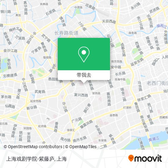 上海戏剧学院-紫藤庐地图