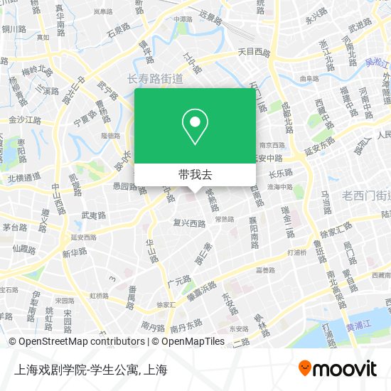 上海戏剧学院-学生公寓地图