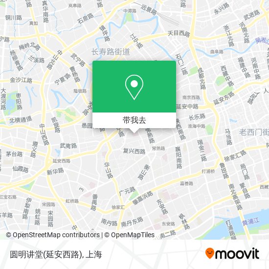 圆明讲堂(延安西路)地图