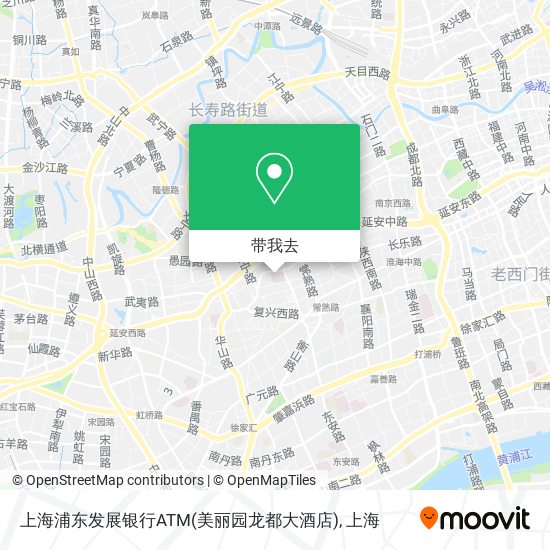 上海浦东发展银行ATM(美丽园龙都大酒店)地图